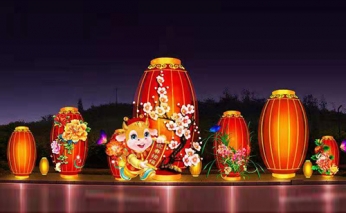 广安节日彩灯展示